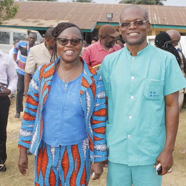 Health Minister w/ Doctor from Bomi
